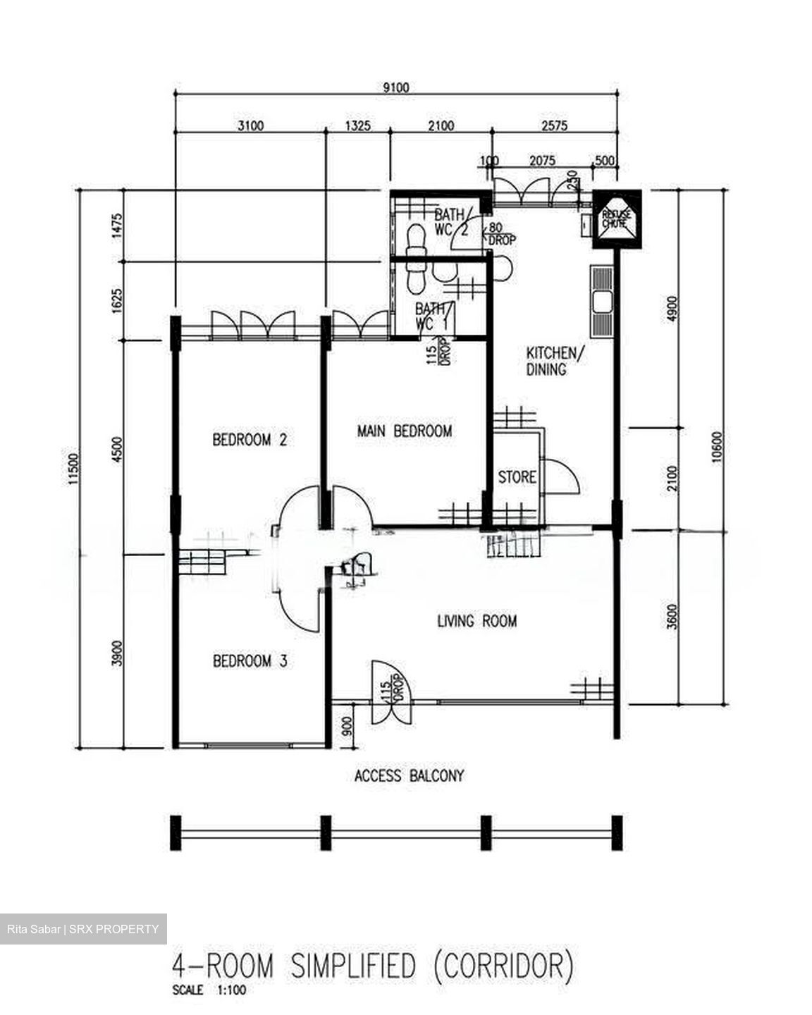 Blk 842 Woodlands Street 82 (Woodlands), HDB 4 Rooms #623634851